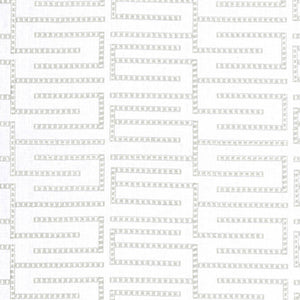 Set of Two Made to Order Thibaut Architect Embroidery Side Drapery Panels