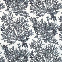 Load image into Gallery viewer, Set of Two Made to Order Thibaut Marine Coral Side Drapery Panels