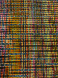 1.5 Yard Designer Water & Stain Resistant Hot Pink Orange Green Blue Woven Kilim Stripe Upholstery Fabric WHS 4642