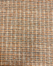 Load image into Gallery viewer, Colefax &amp; Fowler Wool Blend Silver Grey Burnt Orange Rose MCM Mid Century Modern Tweed Upholstery Fabric STA 5085