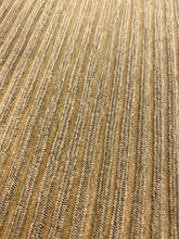 Load image into Gallery viewer, Designer Water &amp; Stain Resistant Beige Brown Woven Stripe Upholstery Fabric WHS 4614