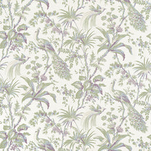 Load image into Gallery viewer, Set of Two Made to Order Thibaut PEACOCK TOILE Side Drapery Panels