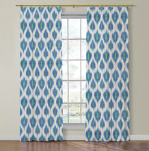 Load image into Gallery viewer, Set of Two Made to Order Schumacher Presidio Ikat Side Drapery Panels