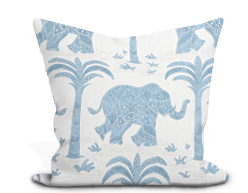 Thibaut Elephant Velvet Pillow