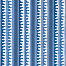 Load image into Gallery viewer, Set of Two Made to Order Thibaut Lomita Stripe Side Drapery Panels