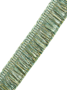 1.5" Wide Seafoam Green Upholstery Brush Fringe Trim