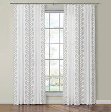 Load image into Gallery viewer, Set of Two Made to Order Thibaut Lenox Sheer Side Drapery Panels