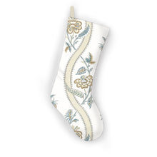 Load image into Gallery viewer, Thibaut Robbon Floral Christmas Stocking