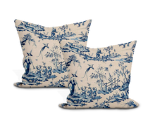 Load image into Gallery viewer, Schumacher Shengyou Toile Pillow Cover