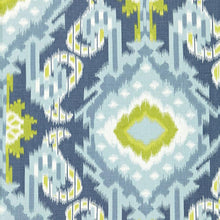 Load image into Gallery viewer, Pair of Custom Made Schumacher Kiribati Ikat Print Pillow Covers - Both Sides