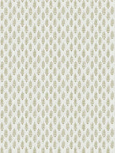 Load image into Gallery viewer, Cream Grey Taupe Small Print Botanical Linen Drapery Fabric FB