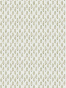 Cream Grey Taupe Small Print Botanical Linen Drapery Fabric FB