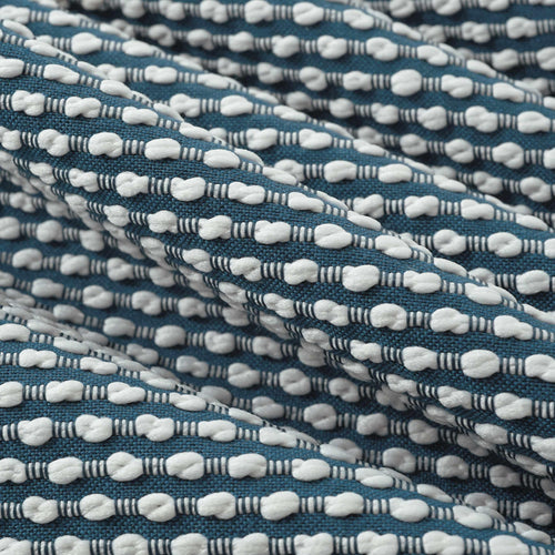 Navy Blue White Geometric Upholstery Fabric FB