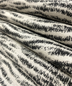 Stout Sunbrella Holden Black White Reversible Animal Pattern Upholstery Fabric WHS 5121