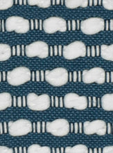 Load image into Gallery viewer, Navy Blue White Geometric Upholstery Fabric FB