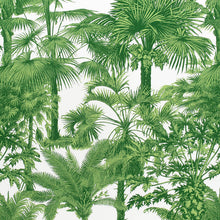 Load image into Gallery viewer, Set of Two Made to Order Thibaut Palm Botanical Side Drapery Panels