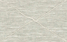 Load image into Gallery viewer, 112” Wide Semi Sheer Linen Cotton Blend Ivory Geometric Drapery Fabric FB