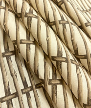 Load image into Gallery viewer, Lee Jofa Paolo Moschino Twig Fence Brown Linen Cotton Upholstery Drapery Fabric WHS 5080