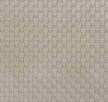 Load image into Gallery viewer, Stone Grey Geometric Basketweave Faux Leather Vinyl