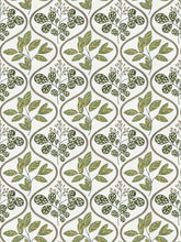 Load image into Gallery viewer, Cotton Cream Olive Green Brown Mustard Floral Upholstery Drapery Fabric FB