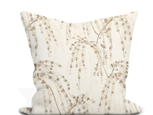 Load image into Gallery viewer, Custom Pillow Cover in Floral Thibaut Weeping Blossom in White - One Side