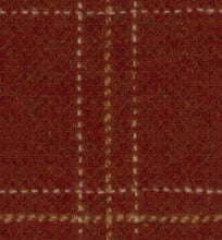 Load image into Gallery viewer, Wood Blend Red White Mustard Plaid Upholstery Fabric FB