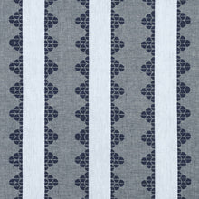 Load image into Gallery viewer, Set of Two Made to Order Thibaut Dhara Stripe Side Drapery Panels