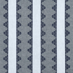 Set of Two Made to Order Thibaut Dhara Stripe Side Drapery Panels