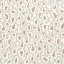 Load image into Gallery viewer, Remnant Thibaut Kenzo Clay Ivory Coral Animal Pattern Cheetah Indoor Outdoor Upholstery Fabric