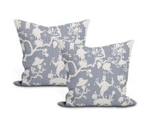 Load image into Gallery viewer,  Schumacher Shantung Silhouette Print Pillow Cover