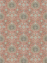 Load image into Gallery viewer, Cotton Linen Salmon Pink Cream Grey Beige Ikat Upholstery Drapery Fabric FB
