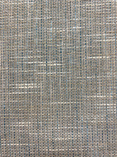 Load image into Gallery viewer, 1.3 Yard Designer Water &amp; Stain Resistant Beige Teal Taupe MCM Mid Century Modern Upholstery Fabric WHS 4623