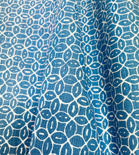 Load image into Gallery viewer, Quadrille China Seas Melong Reverse French Blue Linen Fabric