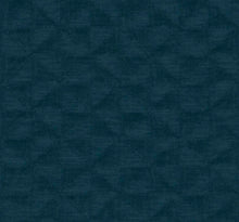 Load image into Gallery viewer, Teal Blue Geometric Matelasse Chenille Upholstery Fabric FB