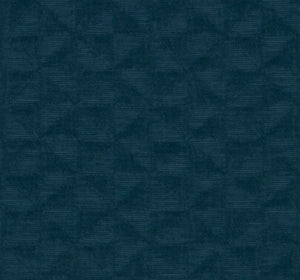 Teal Blue Geometric Matelasse Chenille Upholstery Fabric FB