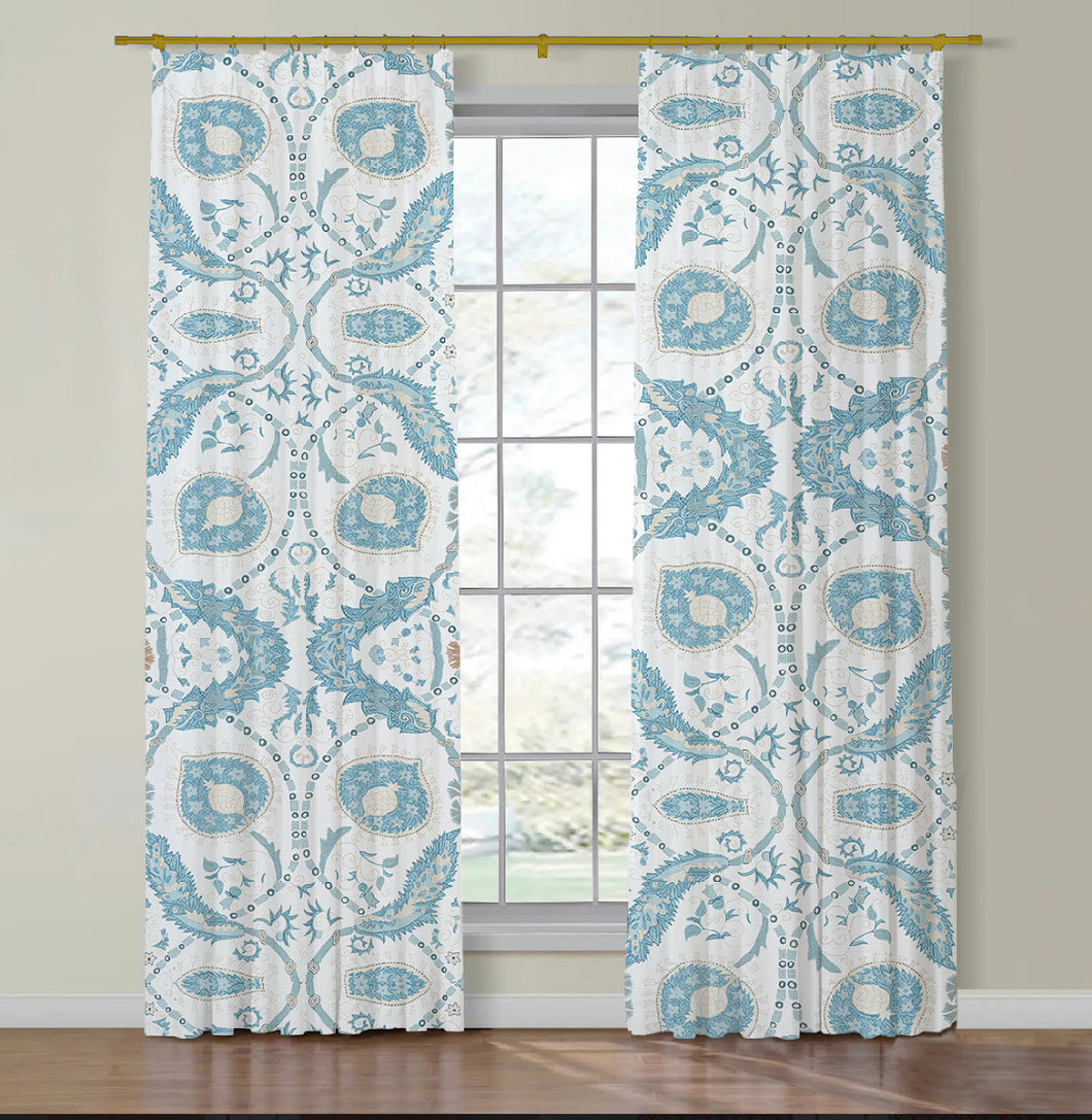 Thibaut Lewis Side Drapery Panels