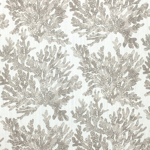 Set of Two Made to Order Thibaut Marine Coral Side Drapery Panels