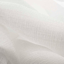 Load image into Gallery viewer, 118” Wide Semi Sheer White Breezy Drapery Fabric FB