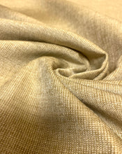 Load image into Gallery viewer, Designer Water &amp; Stain Resistant Wheat Beige MCM Mid Century Modern Chenille Upholstery Fabric WHS 4640
