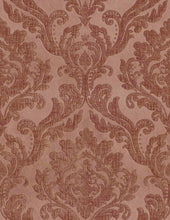 Load image into Gallery viewer, Coral Damask Chenille Upholstery Drapery Fabric FB