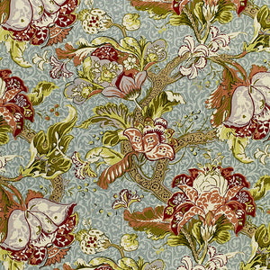 Pair of Custom Made Schumacher Ariella Jacobean Pillow Covers - Both Sides