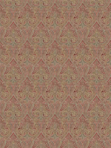 Cotton Linen Beige Blue Aqua Rose Pink Damask Upholstery Drapery Fabric FB