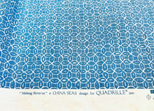 Load image into Gallery viewer, Quadrille China Seas Melong Reverse French Blue Linen Fabric