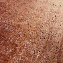 Load image into Gallery viewer, Terracotta Orange Fuchsia Cut Velvet Upholstery Fabric