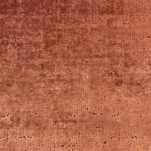 Load image into Gallery viewer, Terracotta Orange Fuchsia Cut Velvet Upholstery Fabric