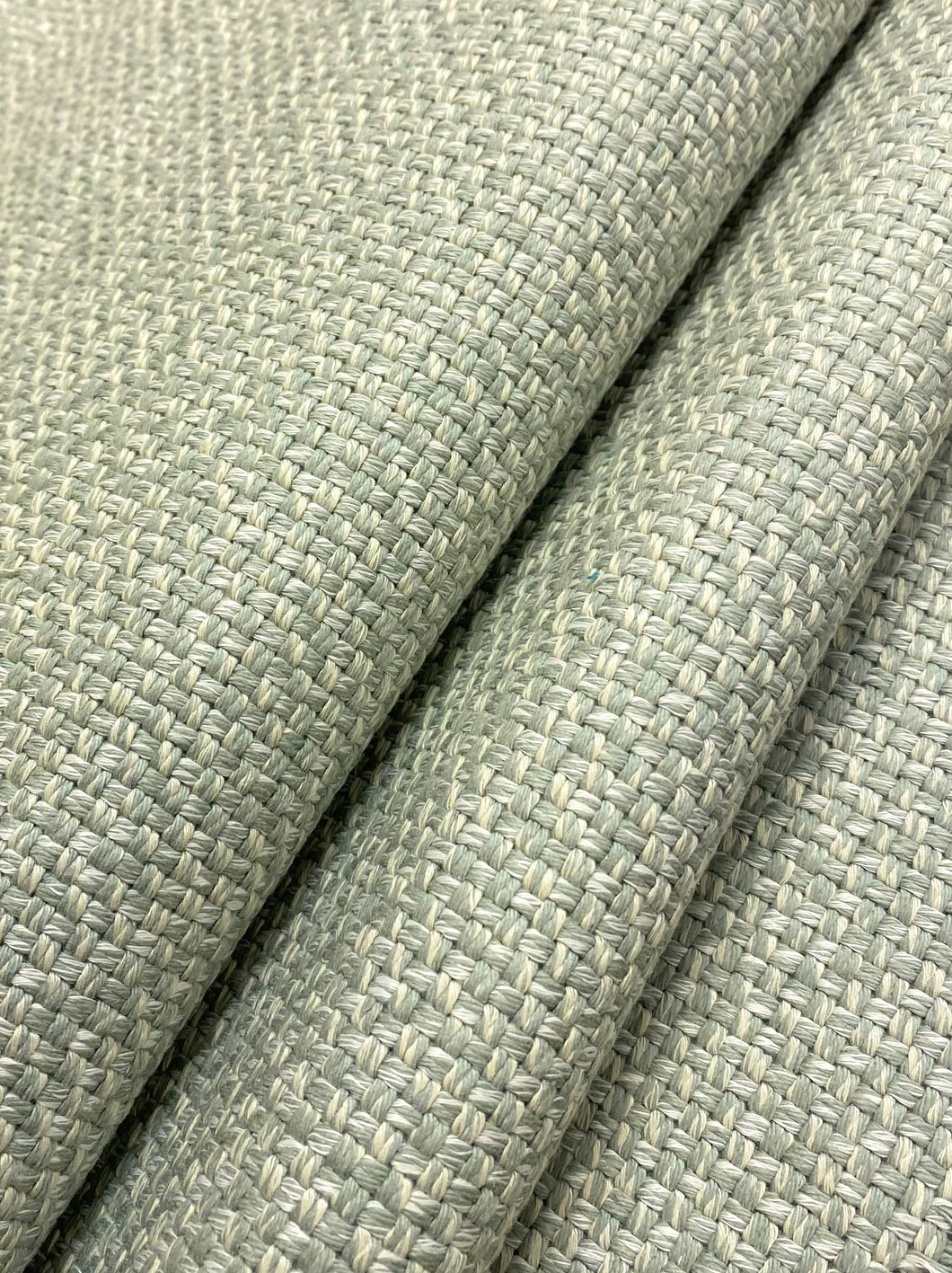 Designer Sage Green Ivory MCM Mid Century Modern Tweed Upholstery Fabric WHS 4641