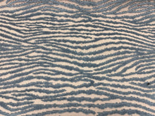 Load image into Gallery viewer, 1.9 Yard Cowtan &amp; Tour Sargasso Blue Abstract Cut Velvet Upholstery Fabric