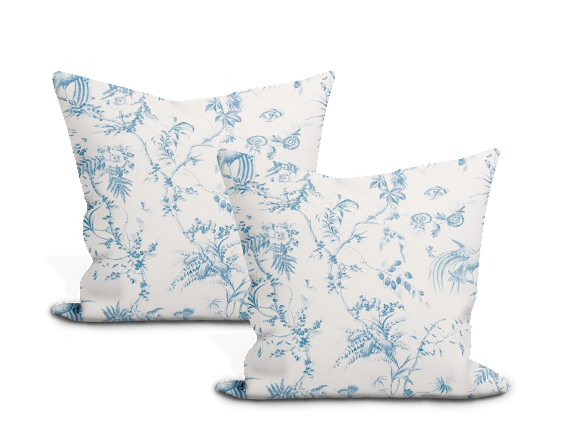 Schumacher Toile De La Prairie  Pillow Covers