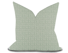 Load image into Gallery viewer, Custom Pillow Cover in Floral Botanical Thibaut Holly Trellis in Sage - One Side
