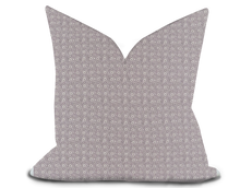 Load image into Gallery viewer, Custom Pillow Cover in Floral Botanical Thibaut Holly Trellis in Lavender - One Side